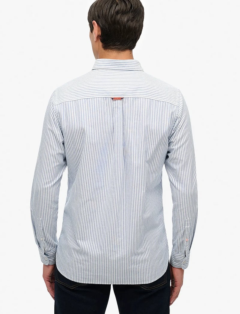 Superdry - ESSENTIALS OXFORD SHIRT - oxford-skjortor - azure blue stripe oxford - 4