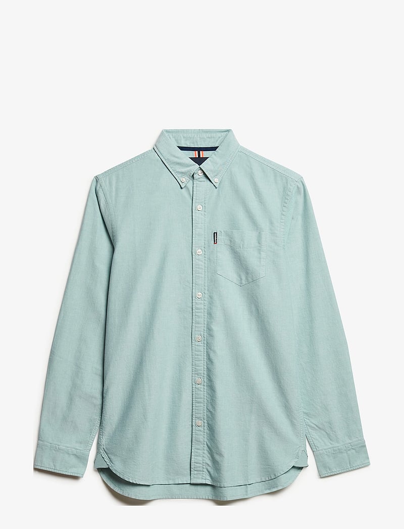 Superdry - ESSENTIALS OXFORD SHIRT - oxford-skjortor - peppermint chambray oxford - 1