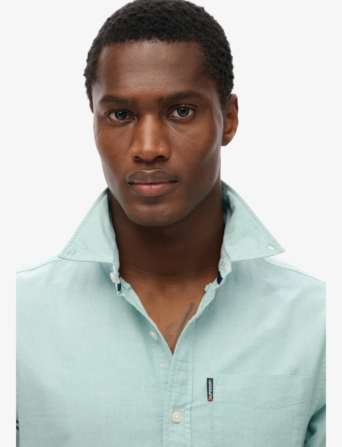 Superdry - ESSENTIALS OXFORD SHIRT - oxford skjorter - peppermint chambray oxford - 4