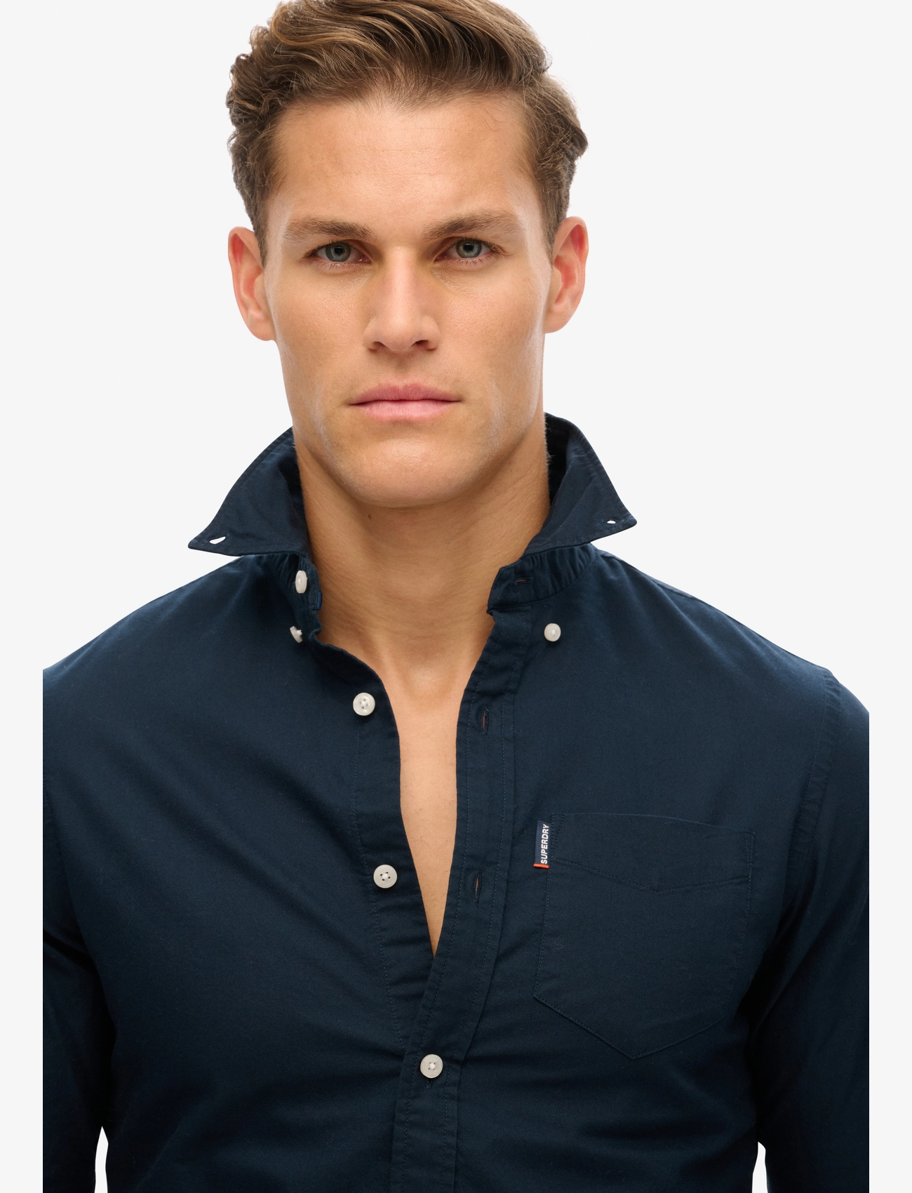 Superdry - ESSENTIALS OXFORD SHIRT - oxford skjorter - eclipse navy - 3