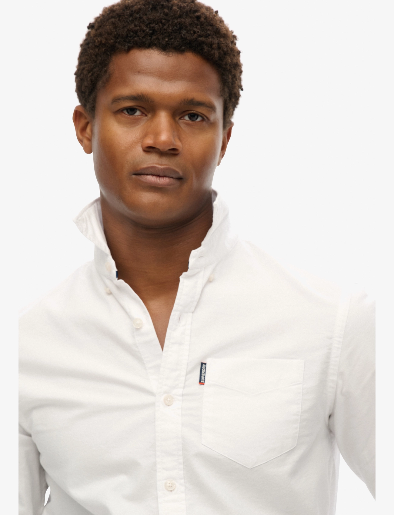 Superdry - ESSENTIALS OXFORD SHIRT - oxford-kauluspaidat - optic white oxford - 3