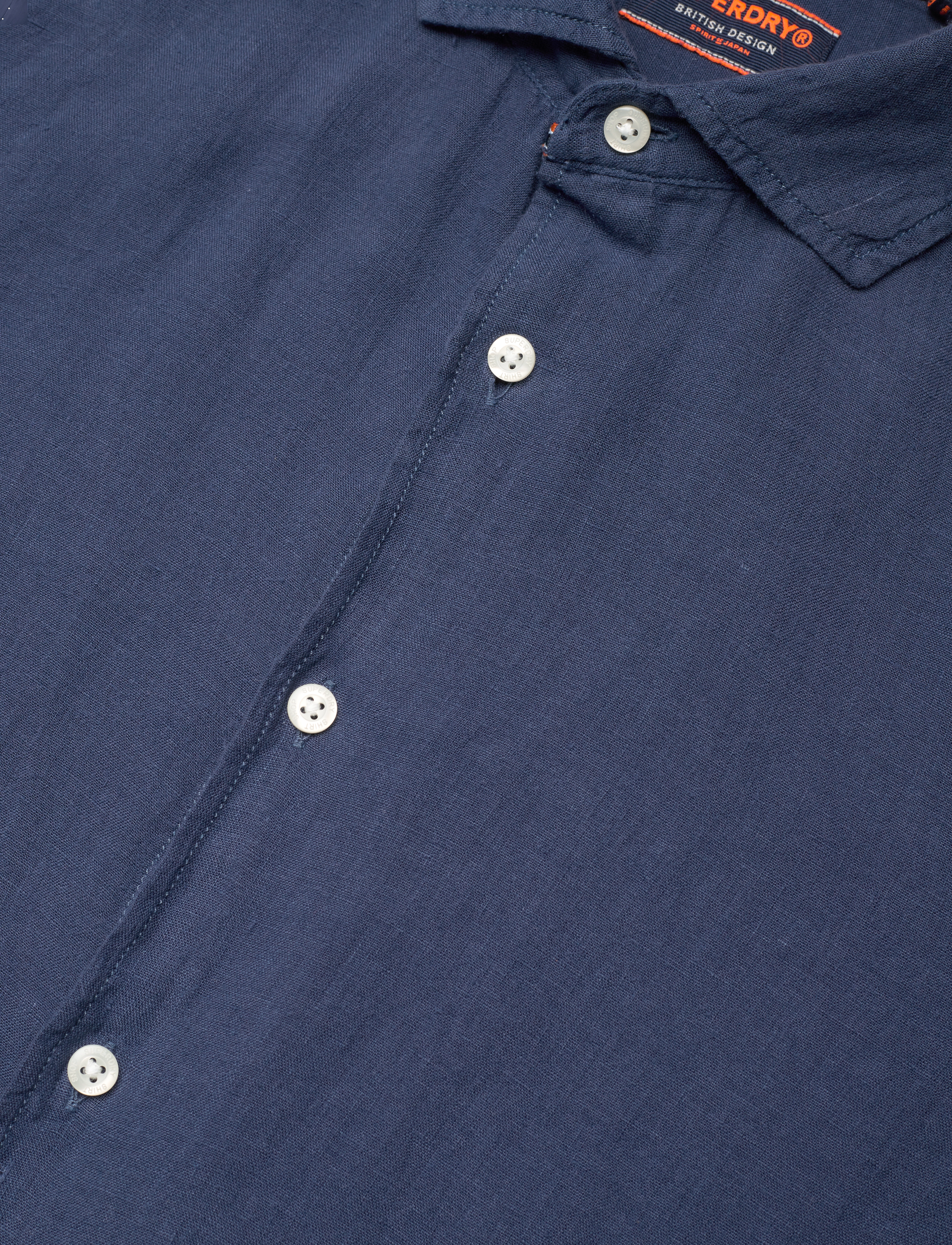 Superdry - VACATION L/S LINEN SHIRT - navy - 4
