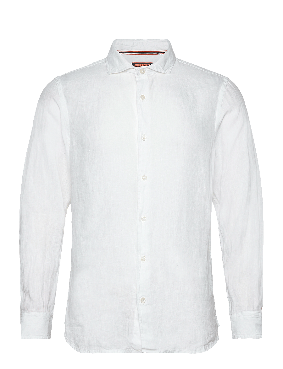 Superdry - VACATION L/S LINEN SHIRT - optic - 1