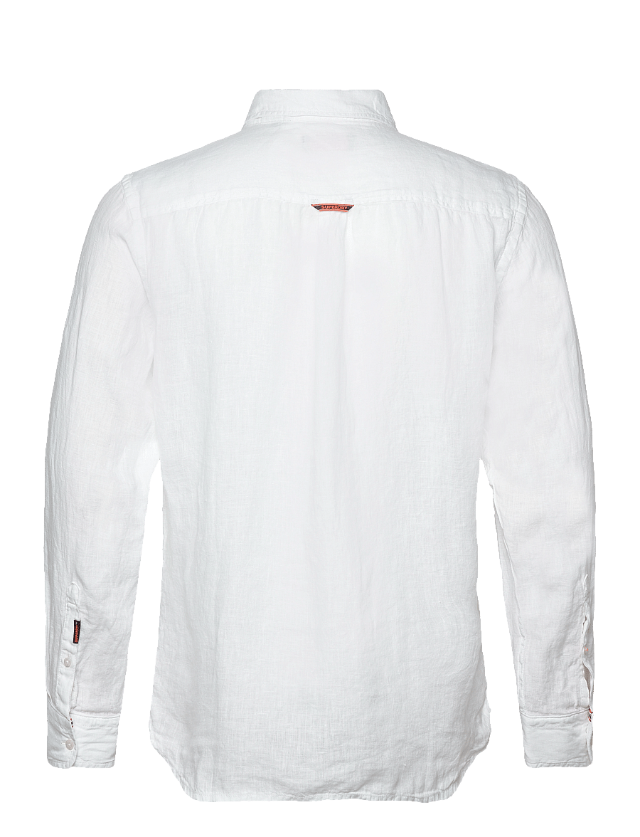 Superdry - VACATION L/S LINEN SHIRT - optic - 2