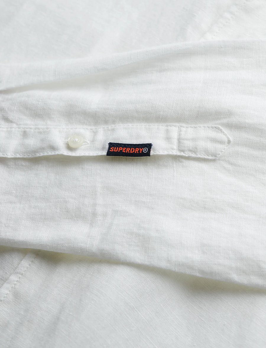 Superdry - VACATION L/S LINEN SHIRT - optic - 5