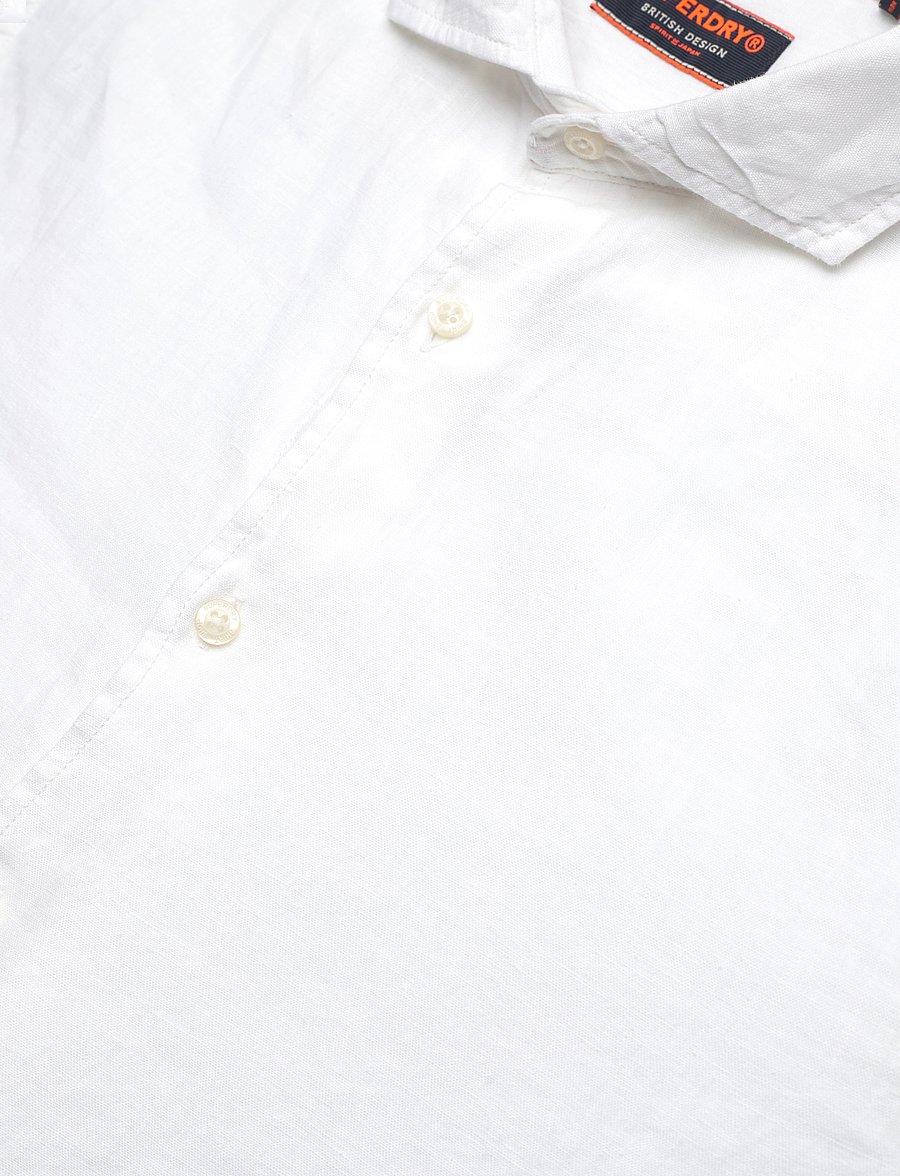 Superdry - VACATION L/S LINEN SHIRT - optic - 4