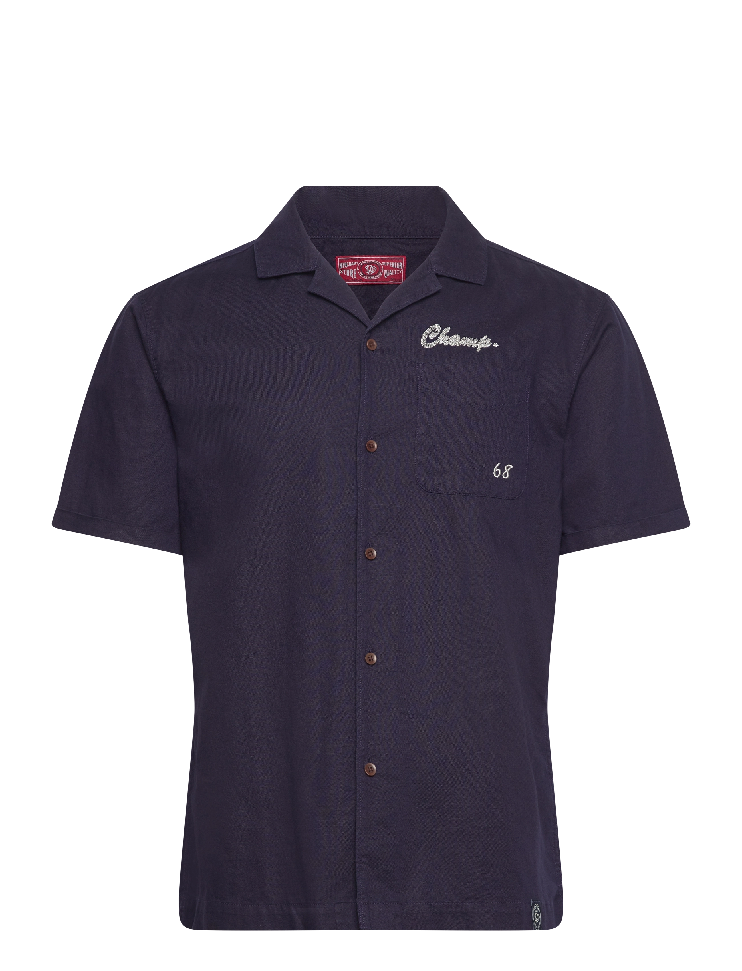 Superdry MERCHANT RESORT SHIRT - Basic skjorter - NAUTICAL NAVY / navy