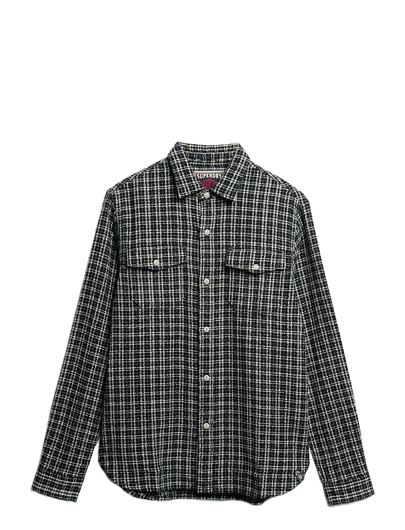 Superdry - MERCHANT TEXTURED WORK SHIRT - checkered shirts - indigo textured check - 1