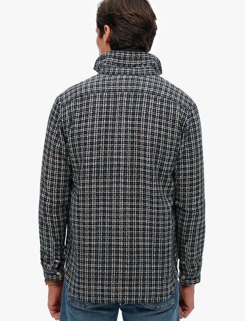 Superdry - MERCHANT TEXTURED WORK SHIRT - checkered shirts - indigo textured check - 5