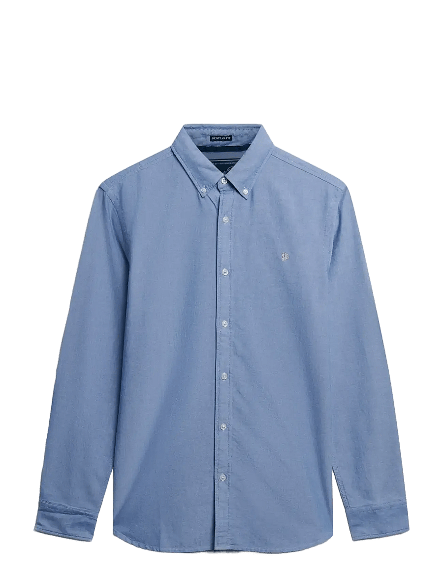 Superdry - CLASSIC OXFORD L/S SHIRT - azure blue chambray oxford - 1