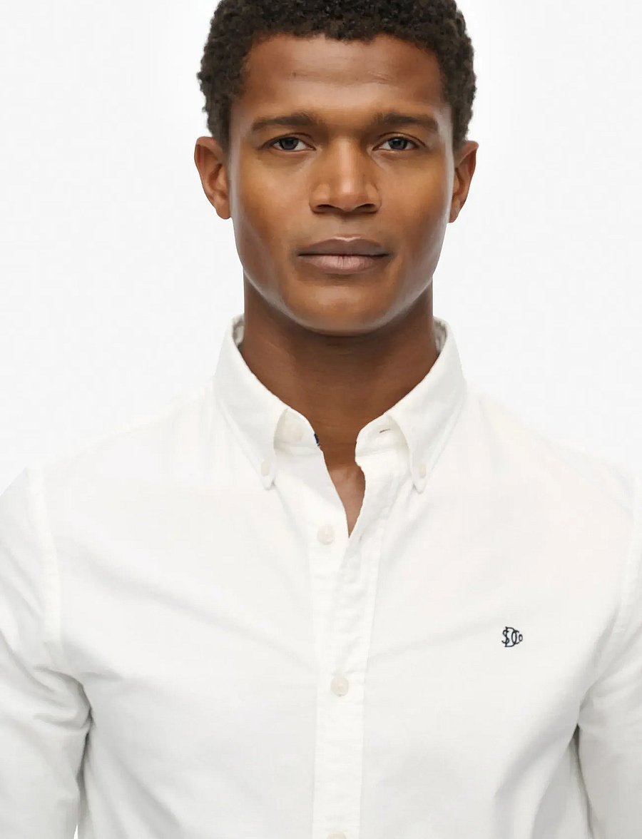 Superdry - CLASSIC OXFORD L/S SHIRT - optic white oxford - 3
