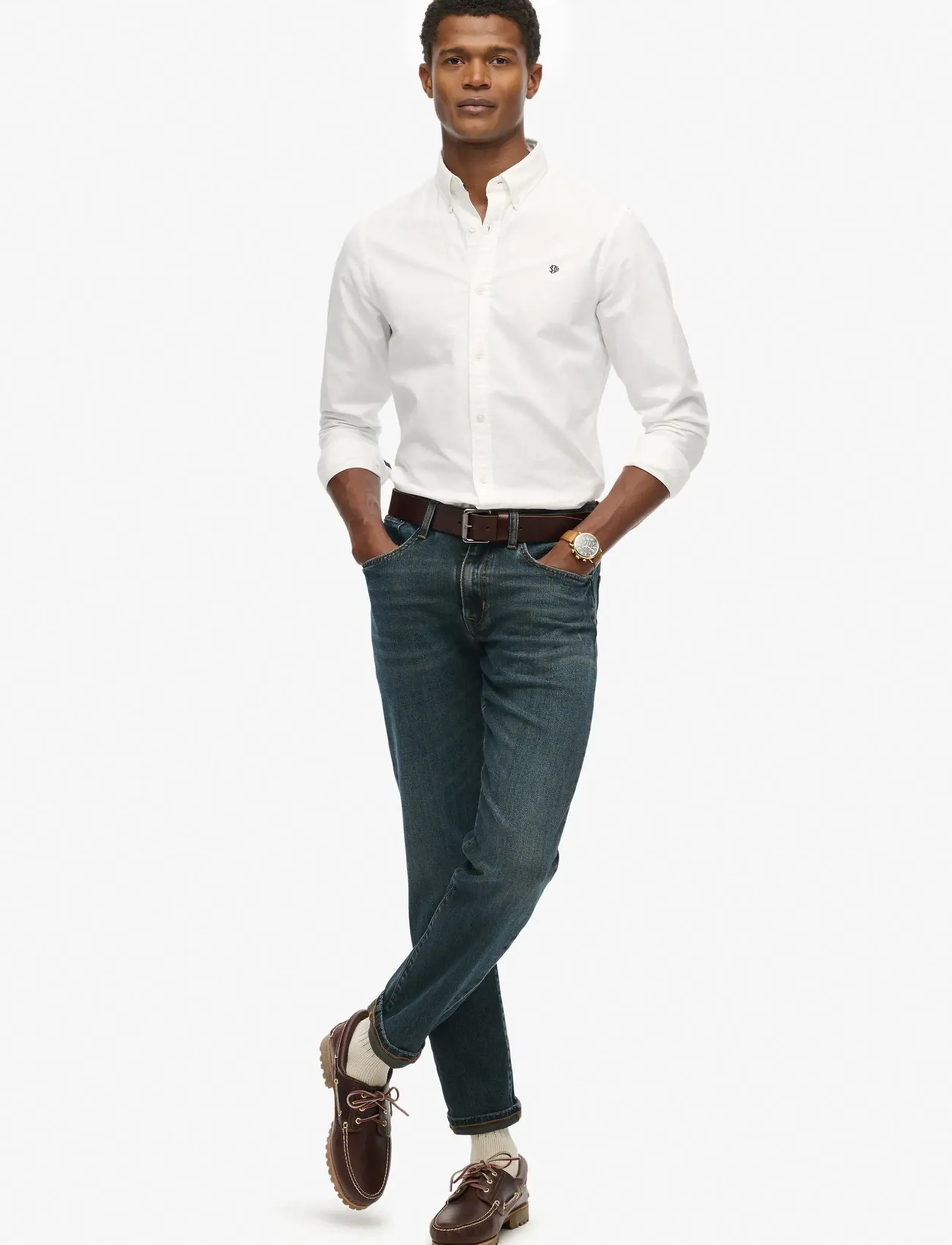 Superdry - CLASSIC OXFORD L/S SHIRT - optic white oxford - 5
