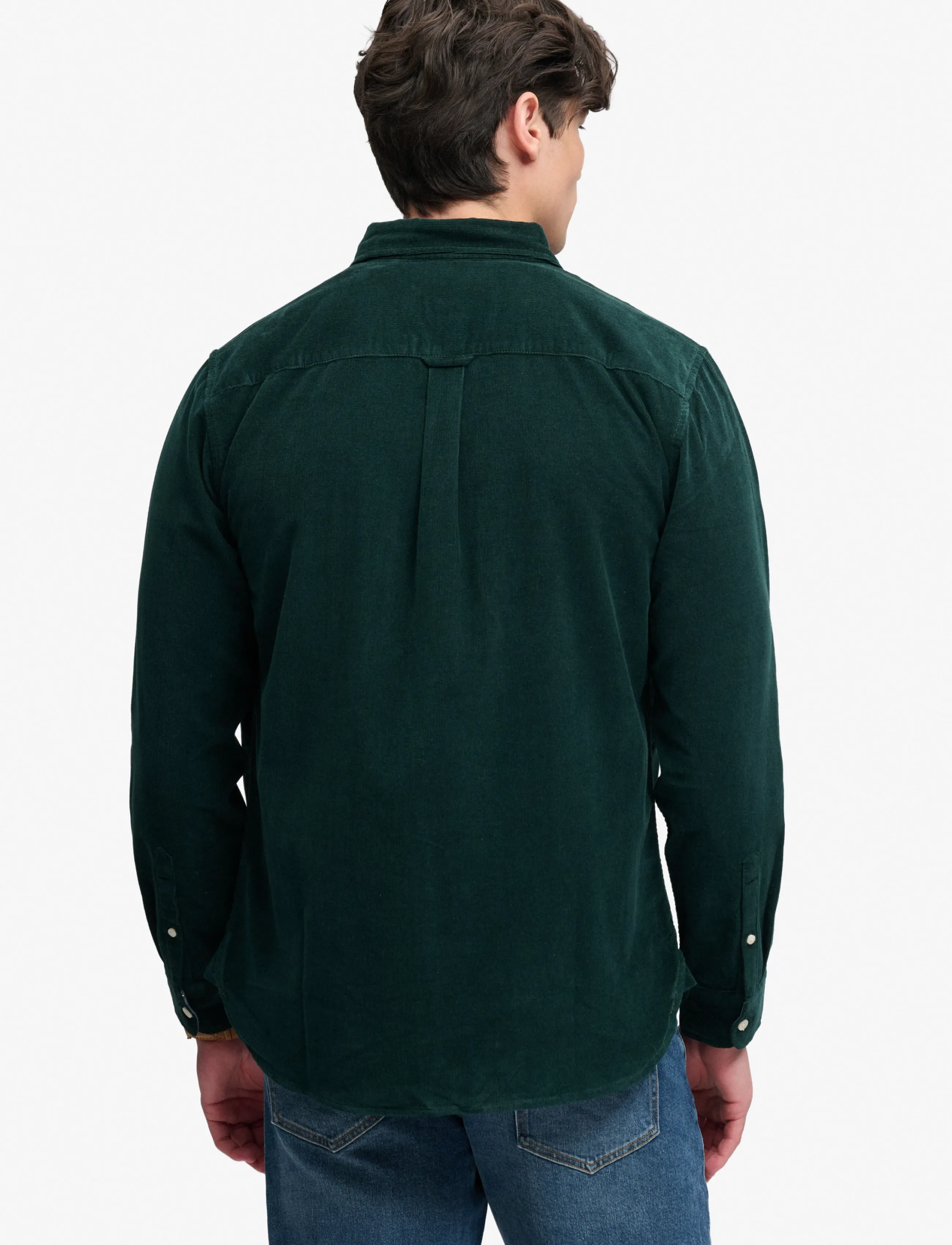 Superdry - CLASSIC NEEDLE CORD SHIRT - cordhemden - eagle green - 3