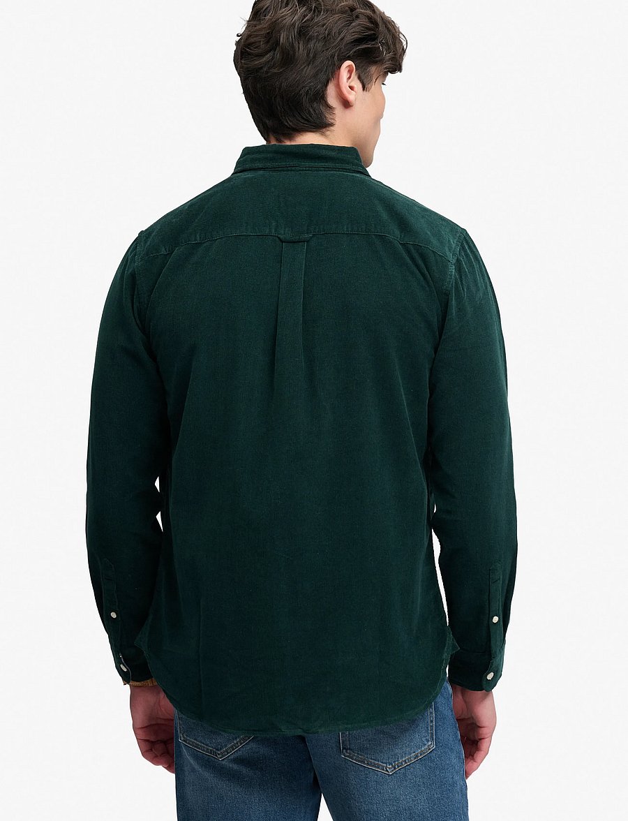 Superdry - CLASSIC NEEDLE CORD SHIRT - cordhemden - eagle green - 3