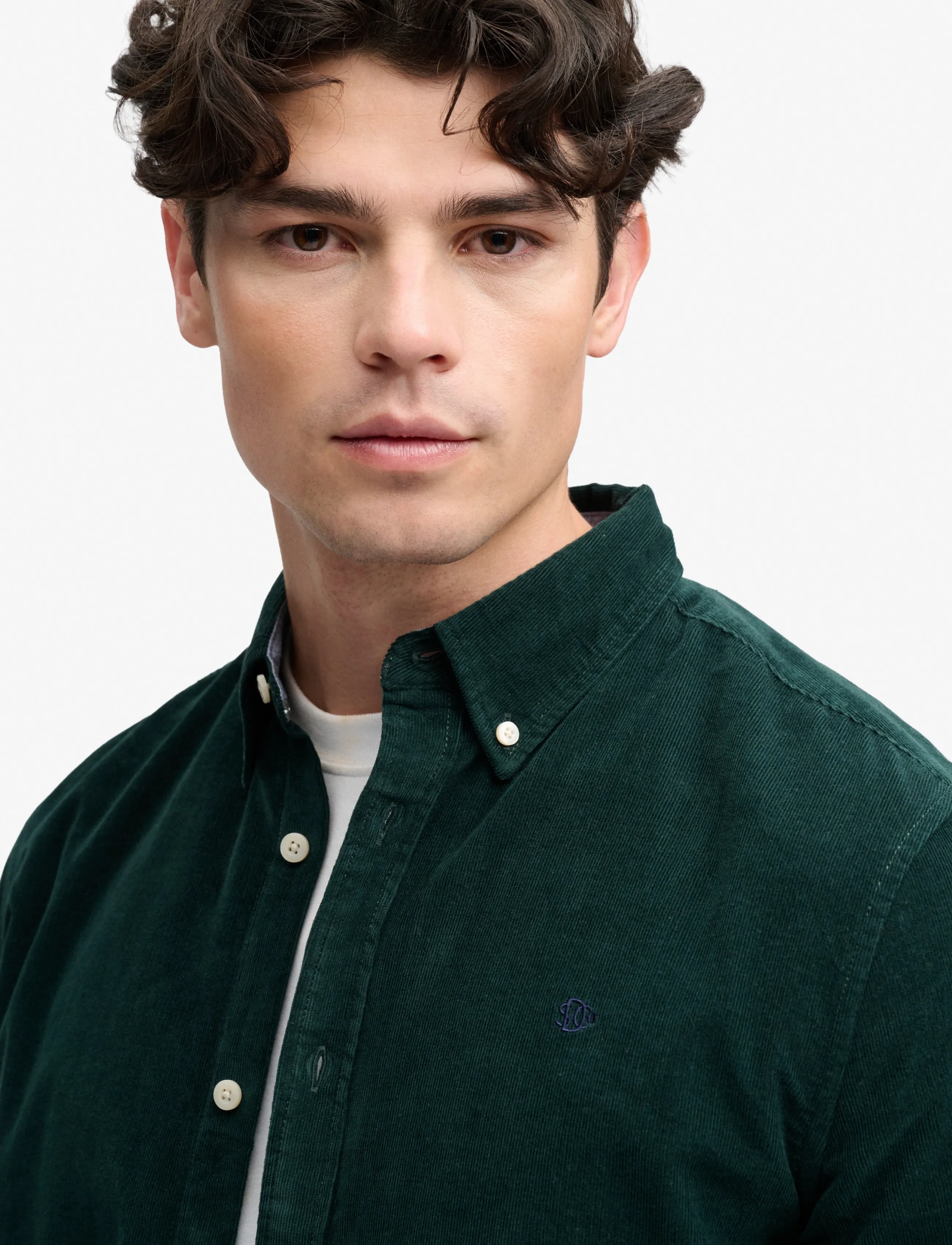Superdry - CLASSIC NEEDLE CORD SHIRT - cordhemden - eagle green - 4