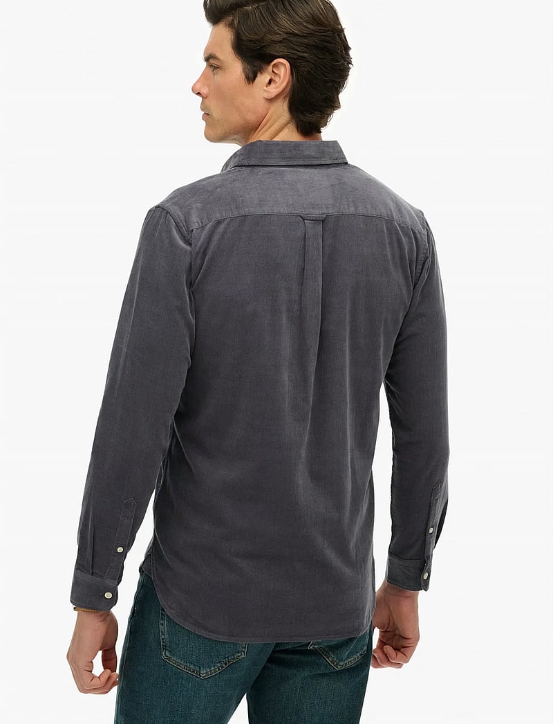 Superdry - CLASSIC NEEDLE CORD SHIRT - manchesterskjortor - lauren navy - 3