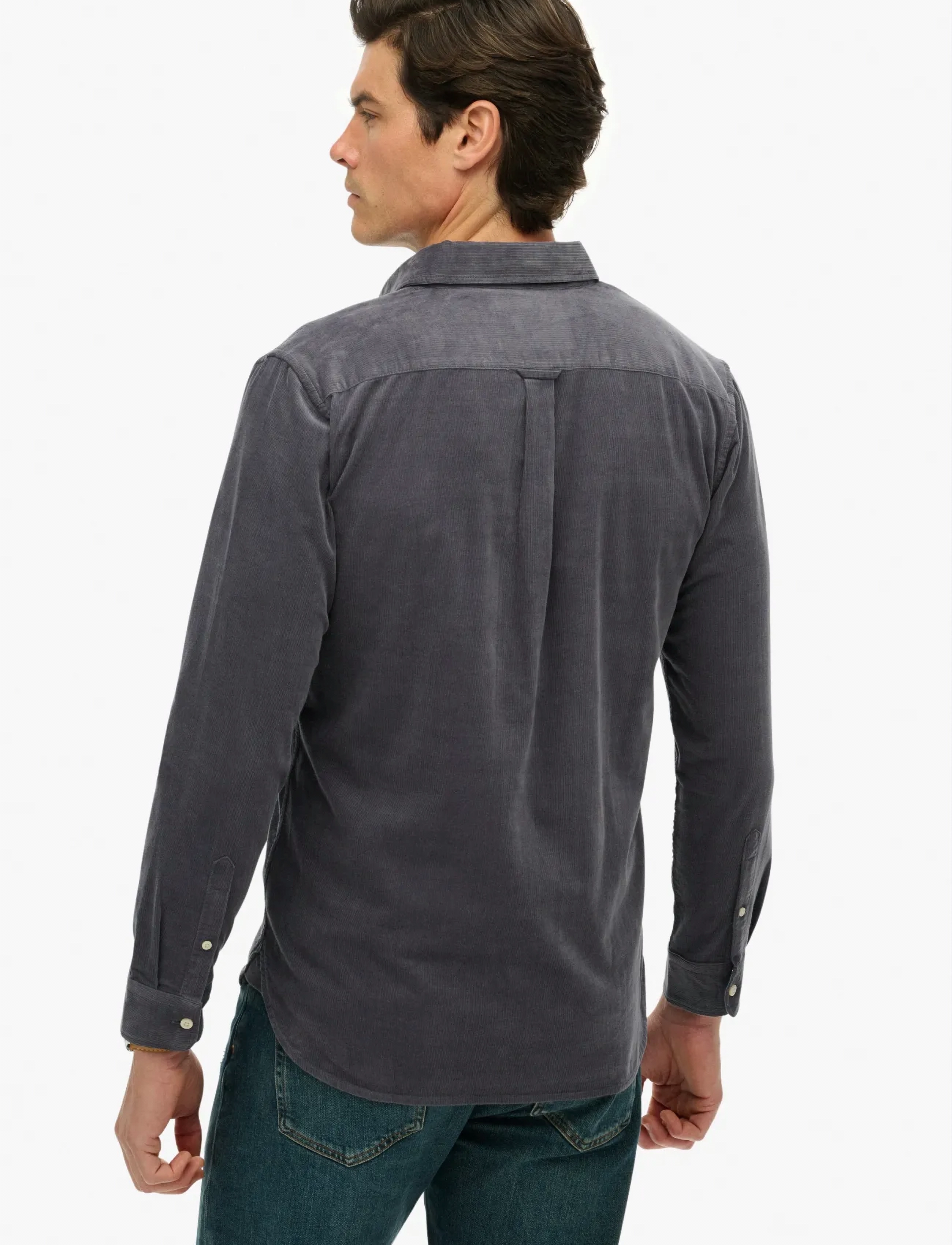 Superdry - CLASSIC NEEDLE CORD SHIRT - velvet särgid - lauren navy - 3