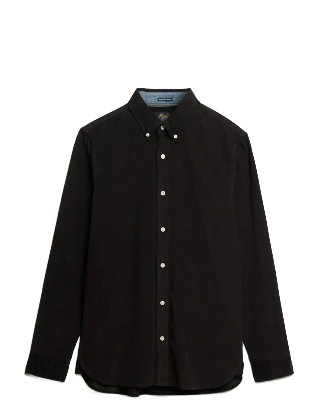 Superdry CLASSIC NEEDLE CORD SHIRT - Superdry - METEORITE BLACK / black