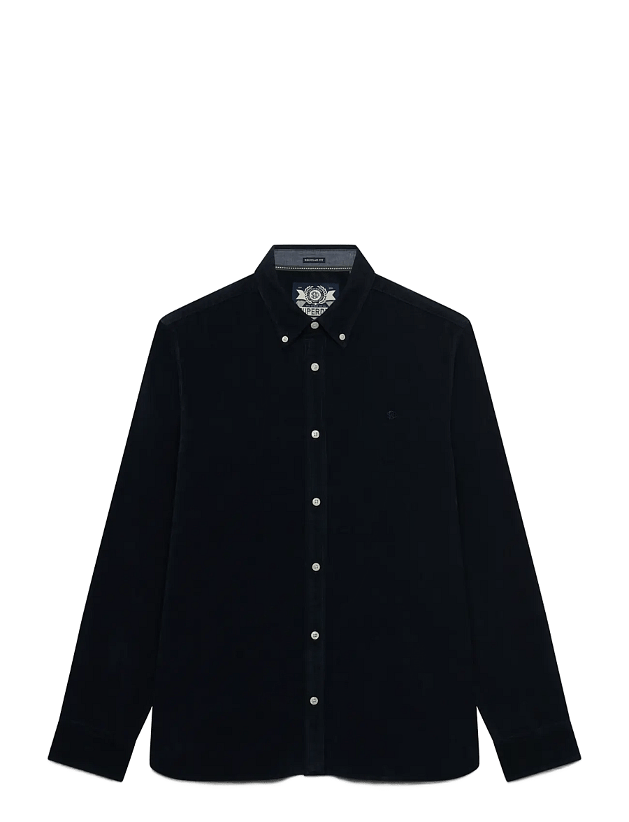 Superdry - CLASSIC NEEDLE CORD SHIRT - corduroy shirts - rich navy - 1