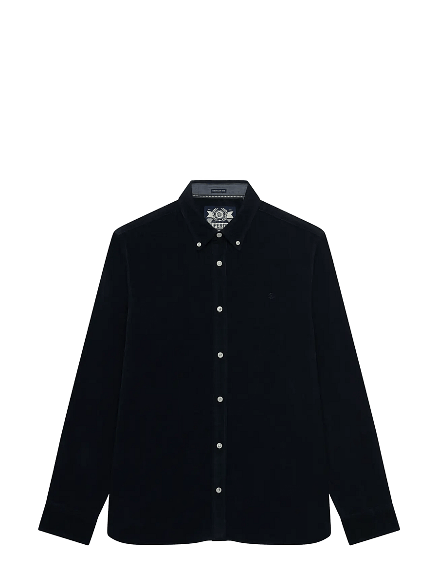 Superdry - CLASSIC NEEDLE CORD SHIRT - corduroy shirts - rich navy - 2