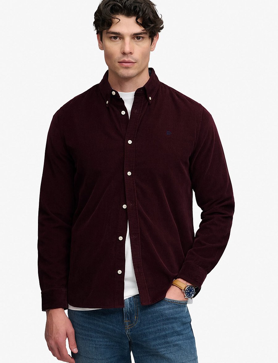Superdry - CLASSIC NEEDLE CORD SHIRT - manchesterskjortor - winter port - 0