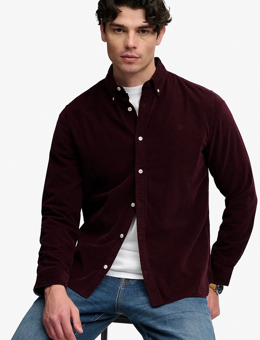 Superdry - CLASSIC NEEDLE CORD SHIRT - manchesterskjortor - winter port - 5