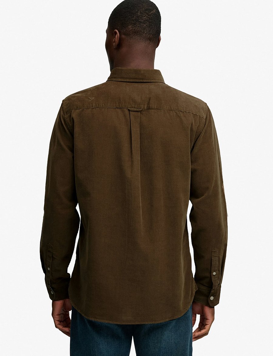 Superdry - CLASSIC NEEDLE CORD SHIRT - cordhemden - winter twig beige - 2
