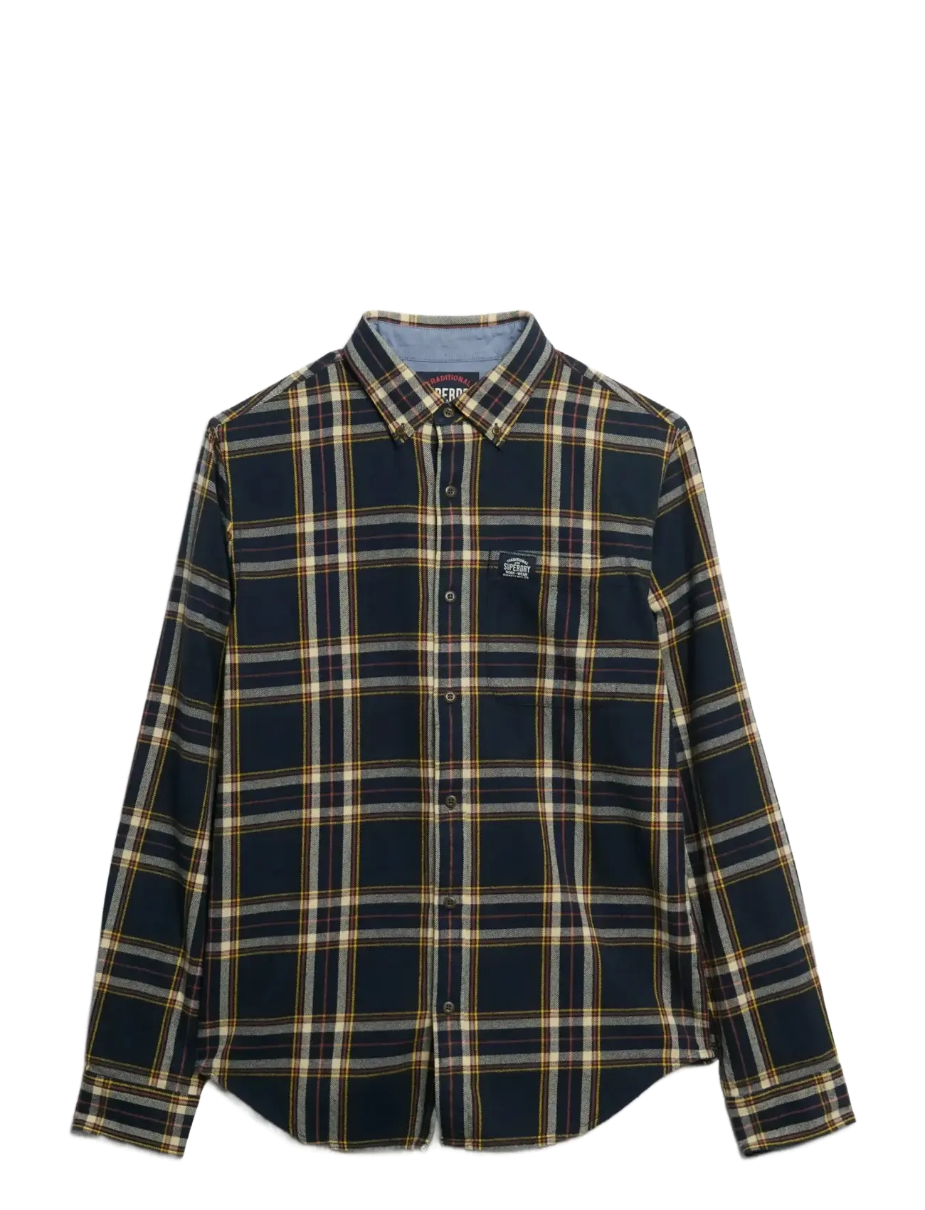 SUPERDRY L/S Baumwolle Lumberjack Shirt Navy - S - Herren