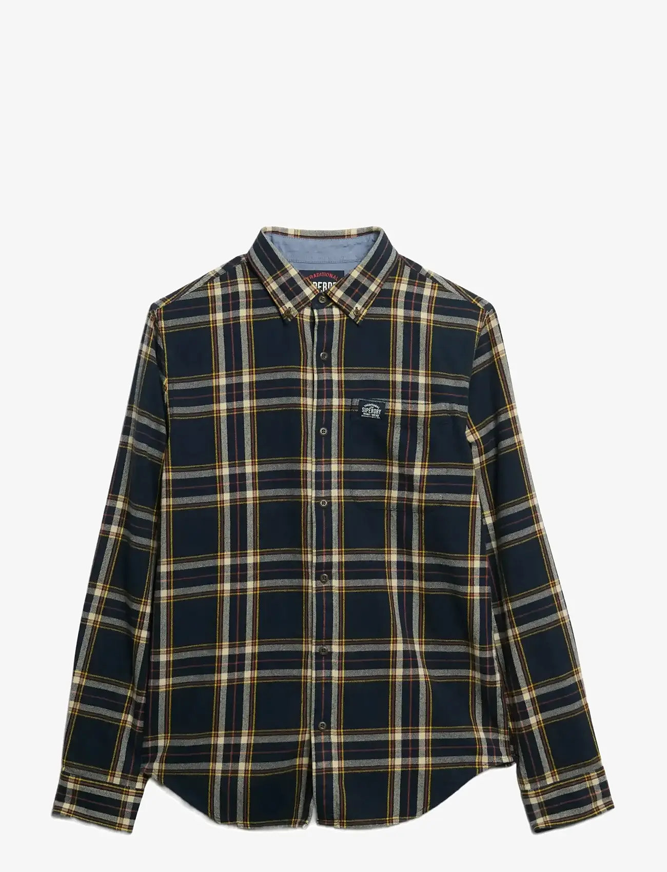 Superdry - L/S COTTON LUMBERJACK SHIRT - ternede skjorter - bryce check navy - 1