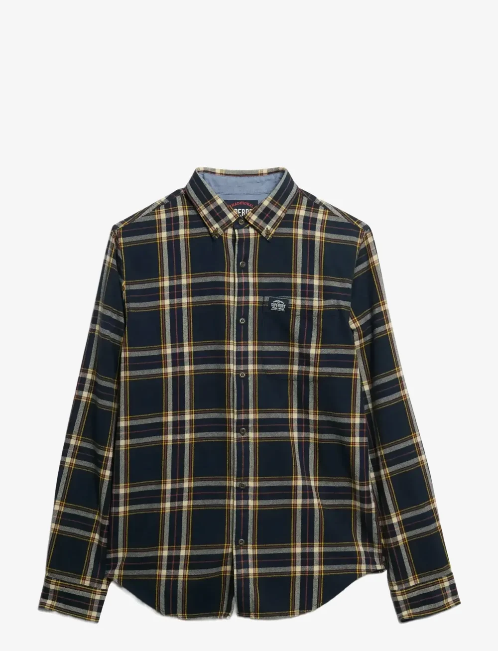 Superdry - L/S COTTON LUMBERJACK SHIRT - rutiga skjortor - bryce check navy - 1