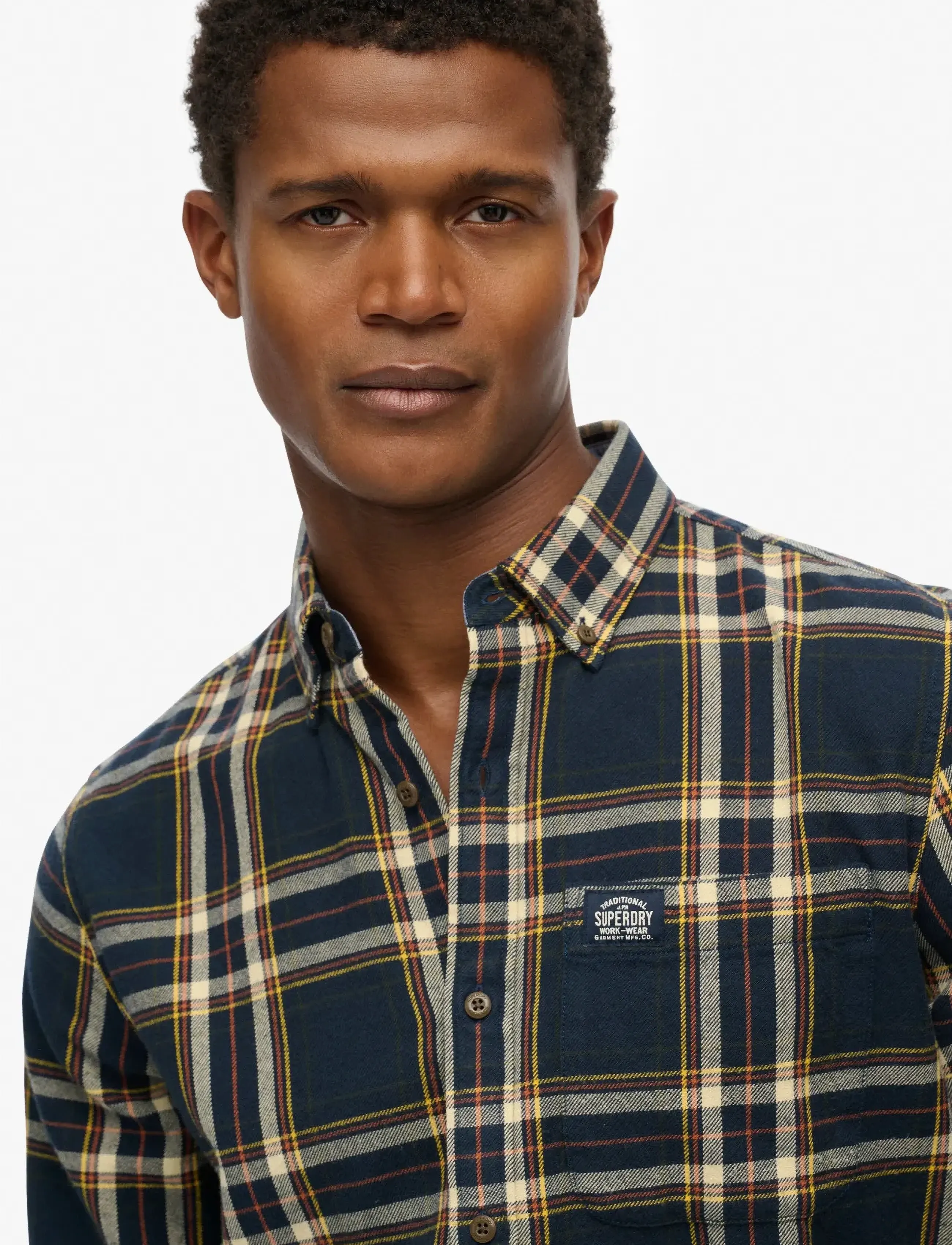Superdry - L/S COTTON LUMBERJACK SHIRT - ruudulised särgid - bryce check navy - 2