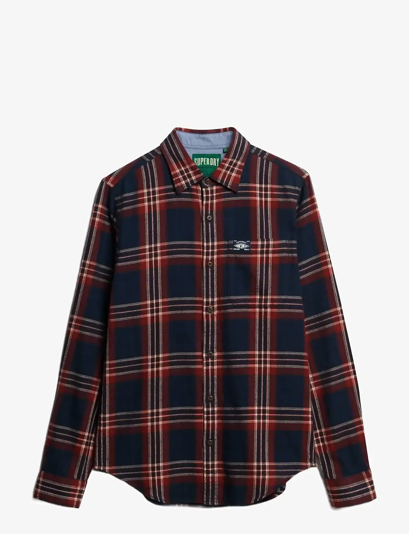 Superdry - L/S COTTON LUMBERJACK SHIRT - ternede skjorter - michigan check navy - 1