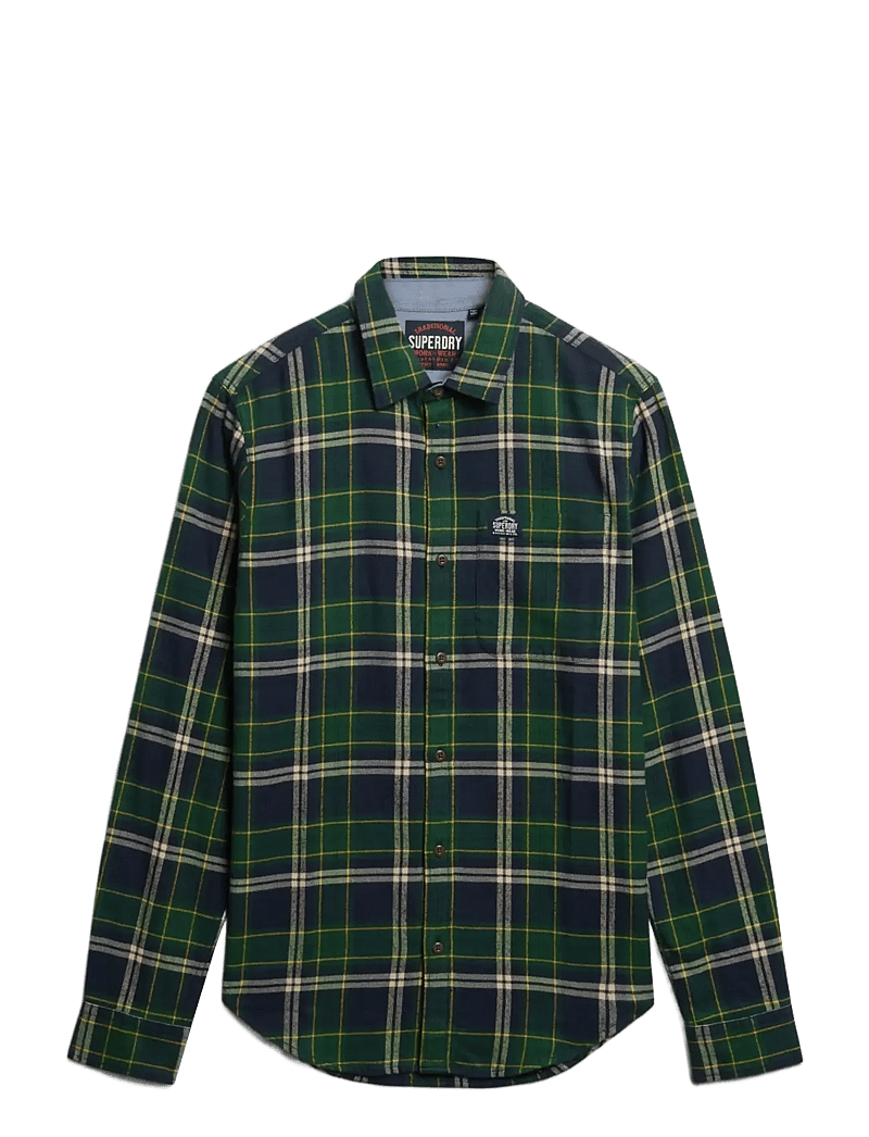 Superdry - L/S COTTON LUMBERJACK SHIRT - karierte hemden - peyton check navy - 1