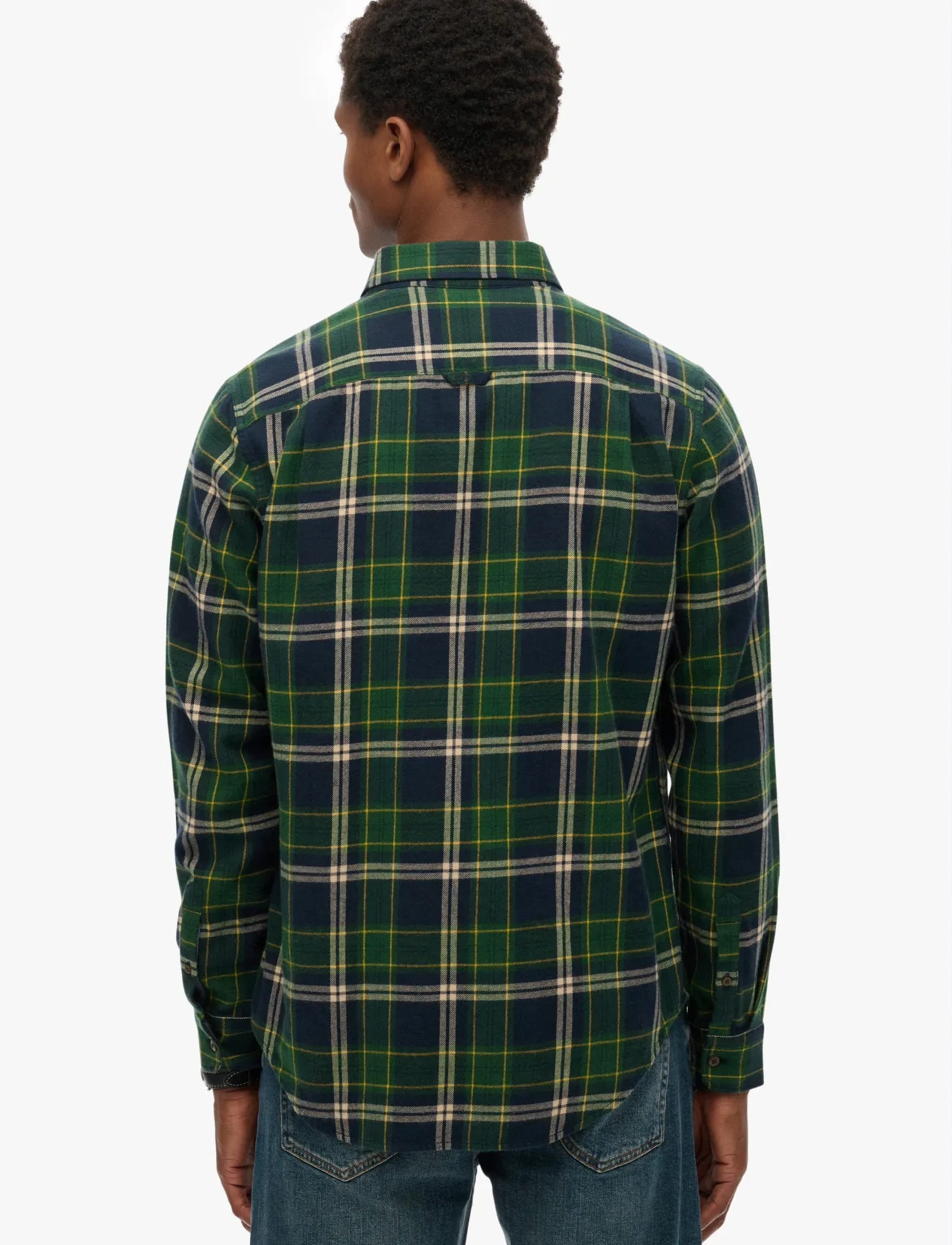 Superdry - L/S COTTON LUMBERJACK SHIRT - ternede skjorter - peyton check navy - 3