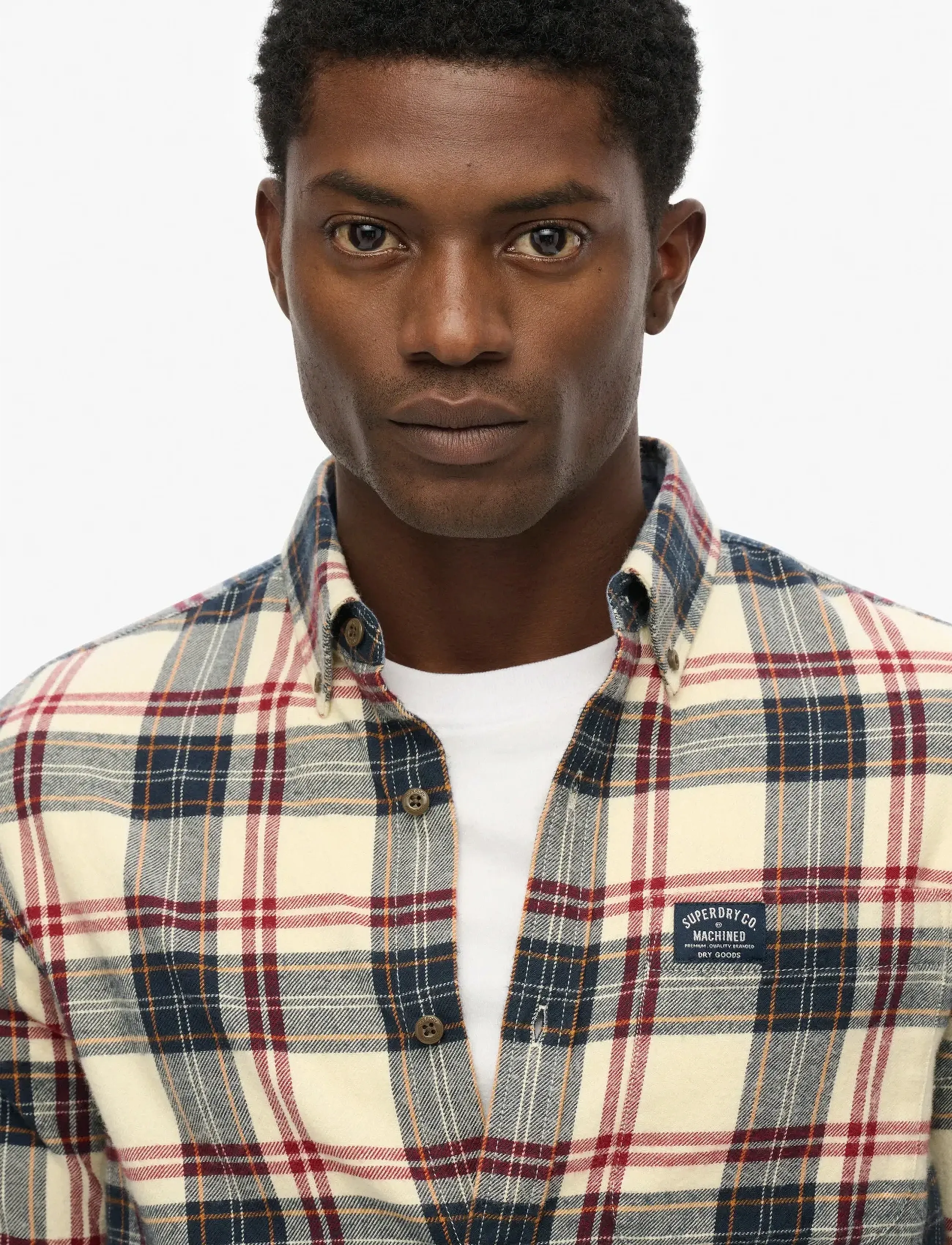 Superdry - L/S COTTON LUMBERJACK SHIRT - koszule w kratkę - peyton check white - 2