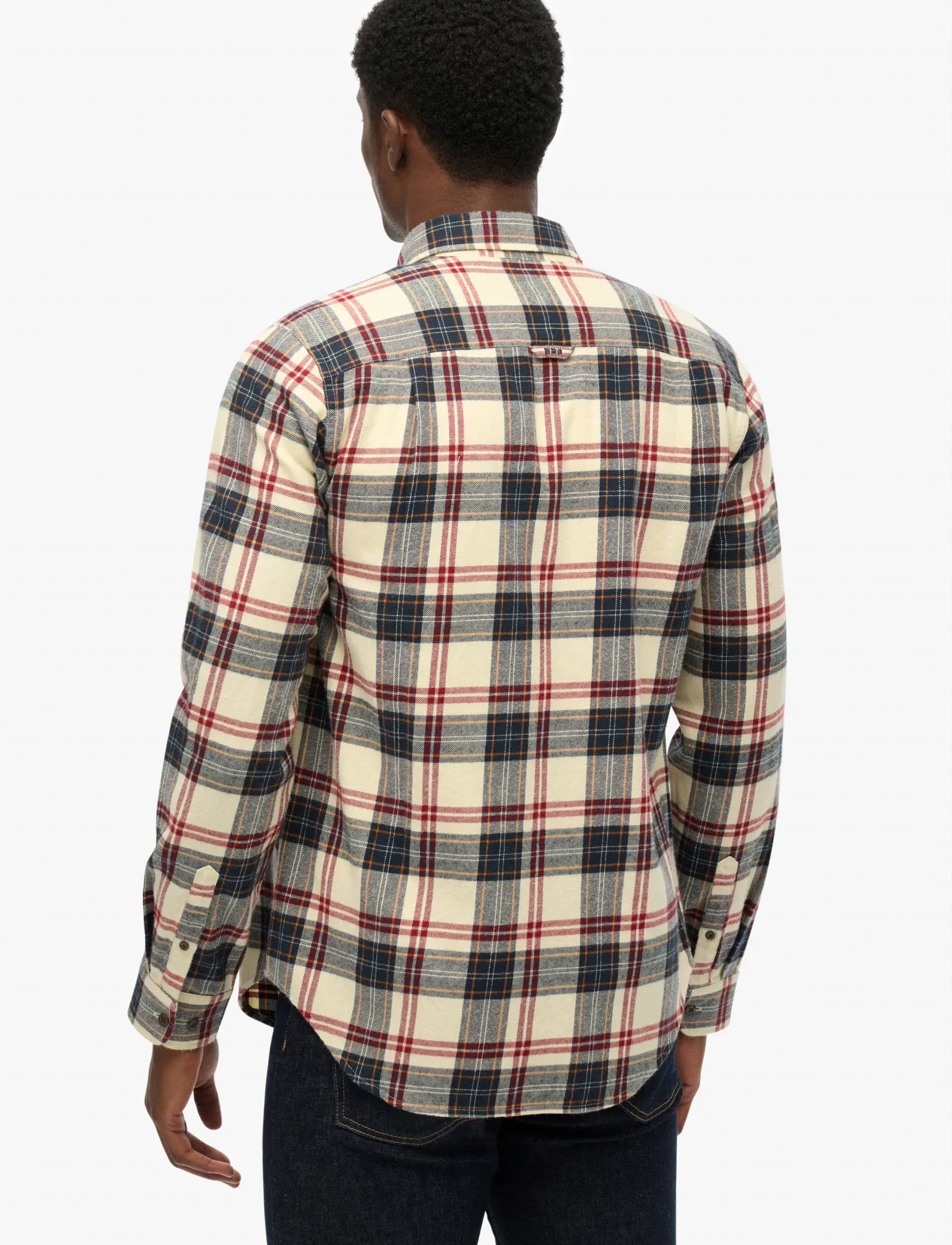 Superdry - L/S COTTON LUMBERJACK SHIRT - koszule w kratkę - peyton check white - 5