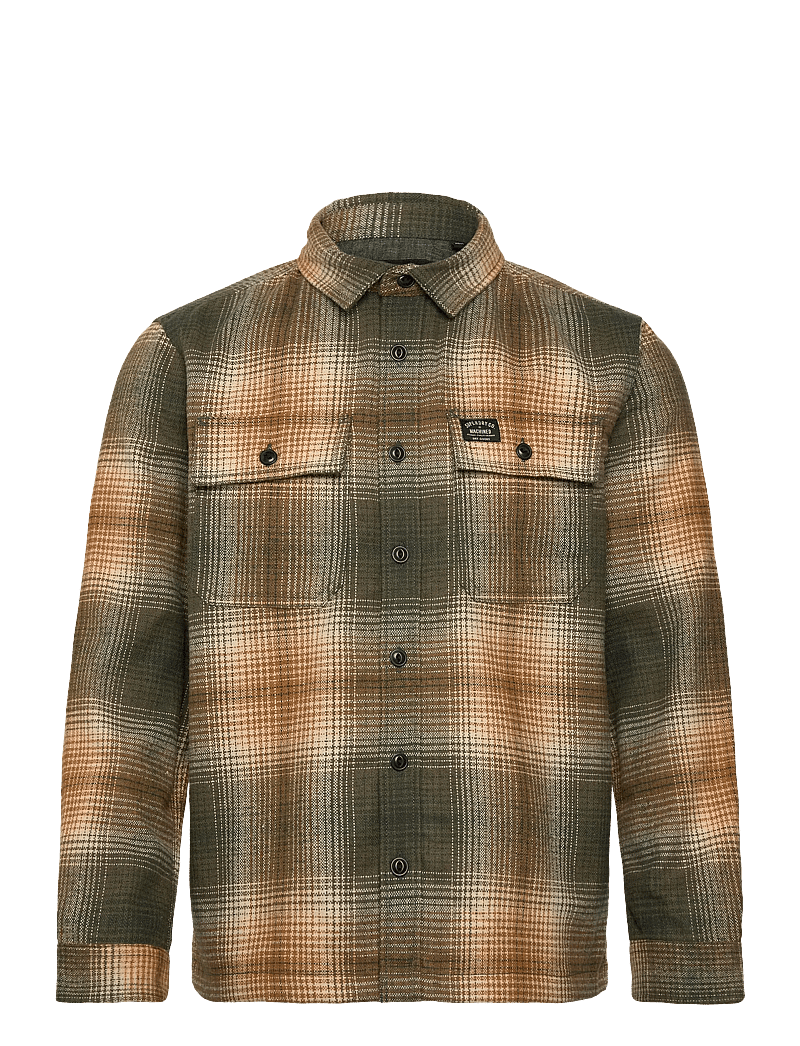 Superdry - WOOL MILLER OVERSHIRT - kollektioner - western ombre olive green - 1