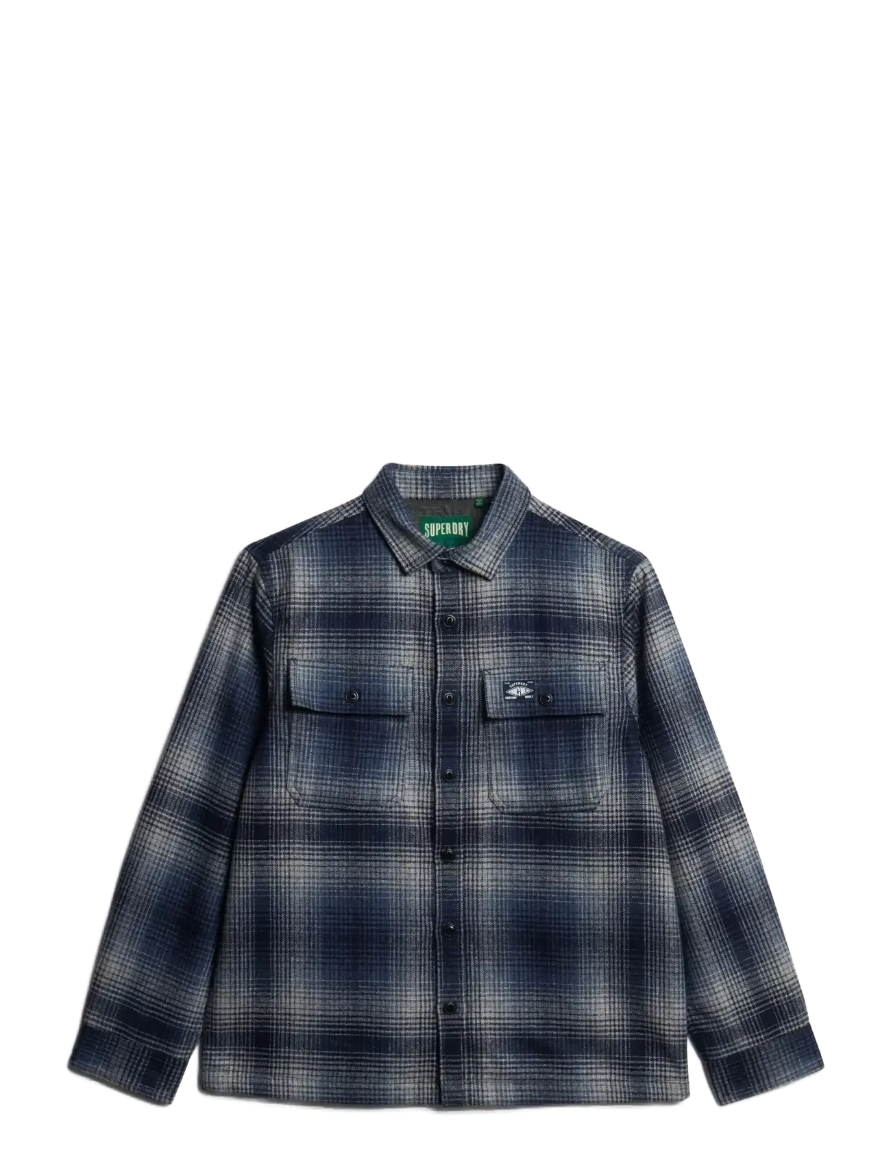 WOOL MILLER OVERSHIRT - WESTERN OMBRE BLUE