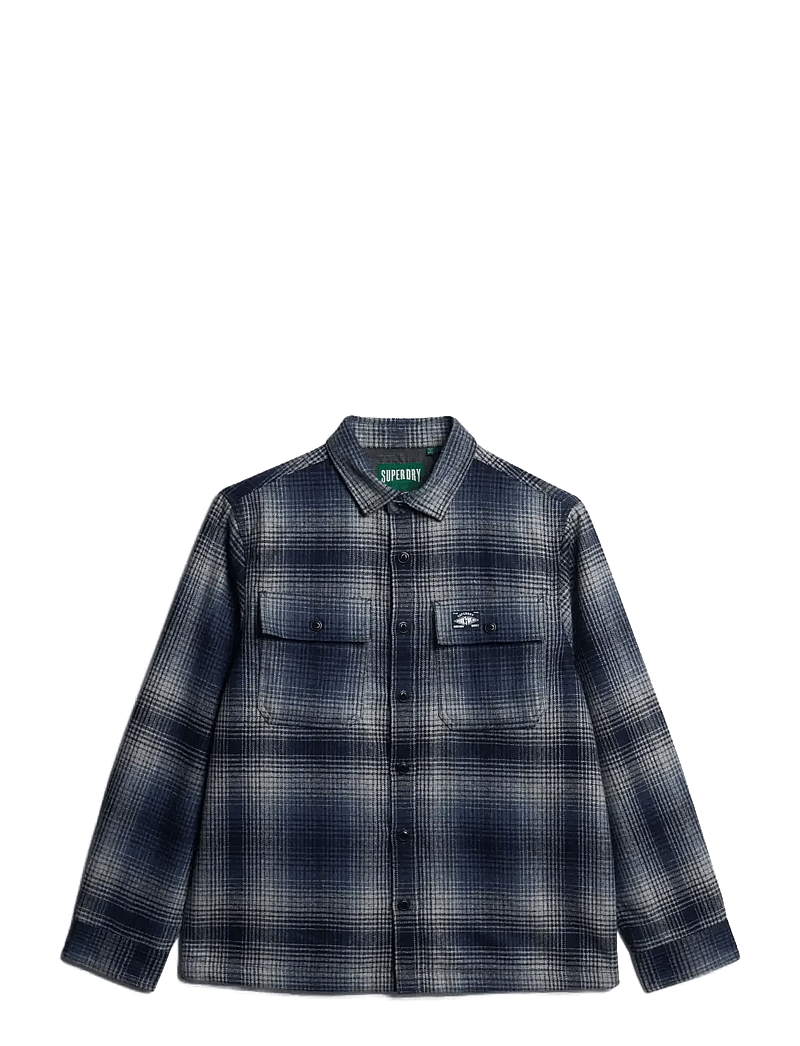Superdry - WOOL MILLER OVERSHIRT - nos éditoriaux - western ombre blue - 1