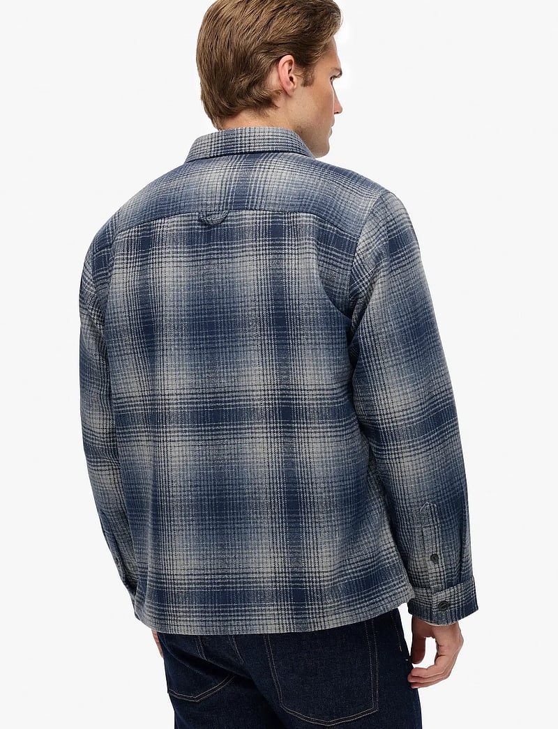 Superdry - WOOL MILLER OVERSHIRT - kollektioner - western ombre blue - 5