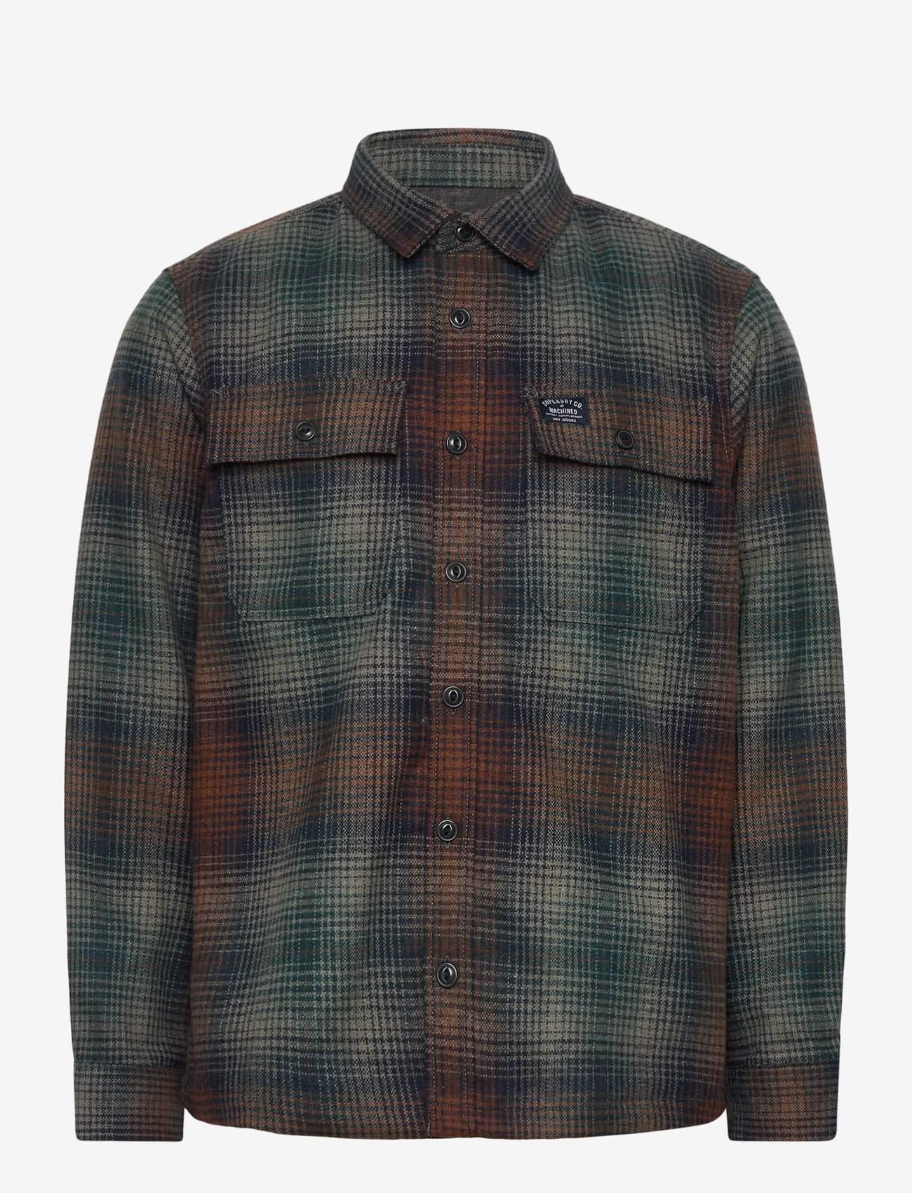 Superdry - WOOL MILLER OVERSHIRT - kollektsioonid - western ombre bronze - 1