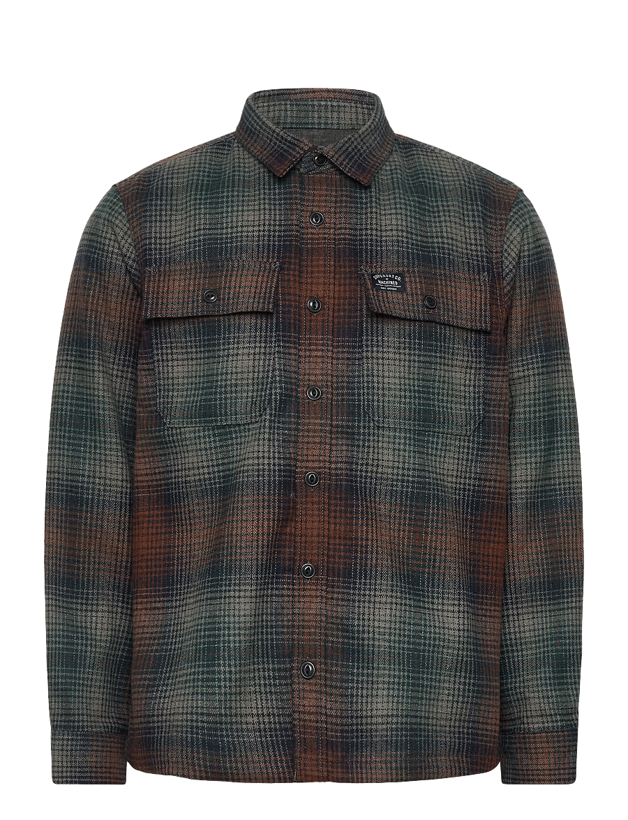 Superdry - WOOL MILLER OVERSHIRT - kollektioner - western ombre bronze - 1