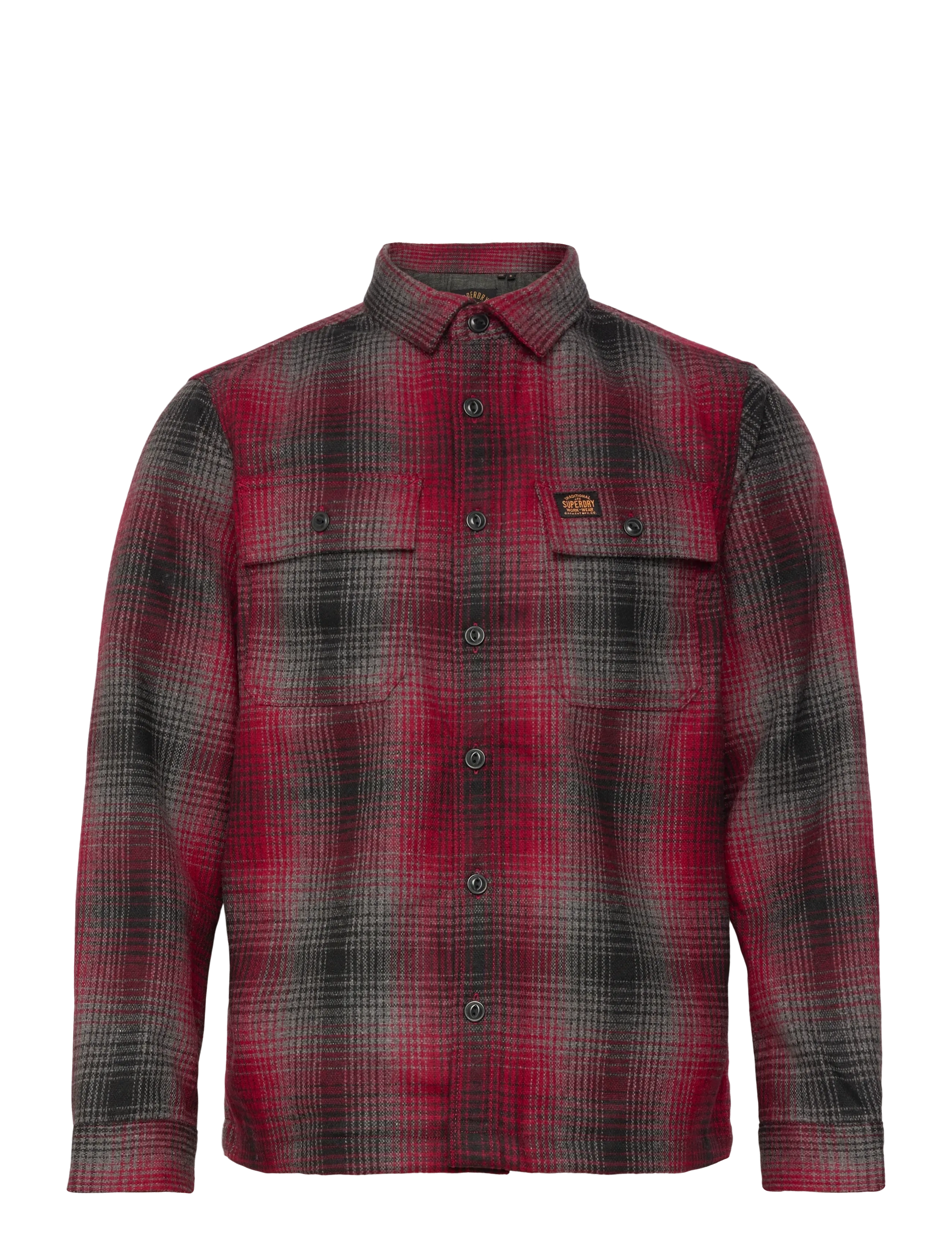 WOOL MILLER OVERSHIRT - WESTERN OMBRE RED