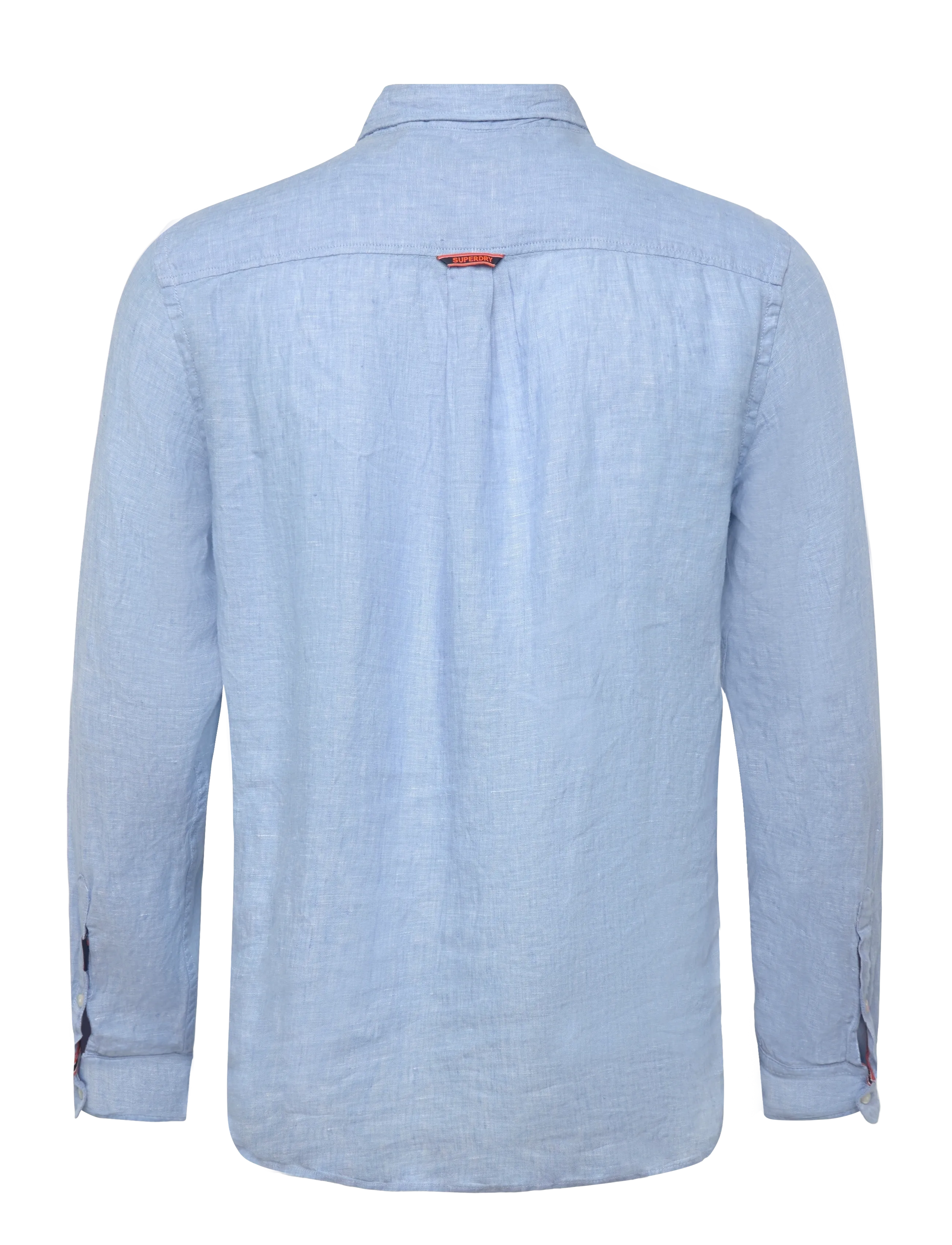 Superdry - SD EMB VACATION LS LINEN SHIRT - koszule lniane - sea blue chambray - 2