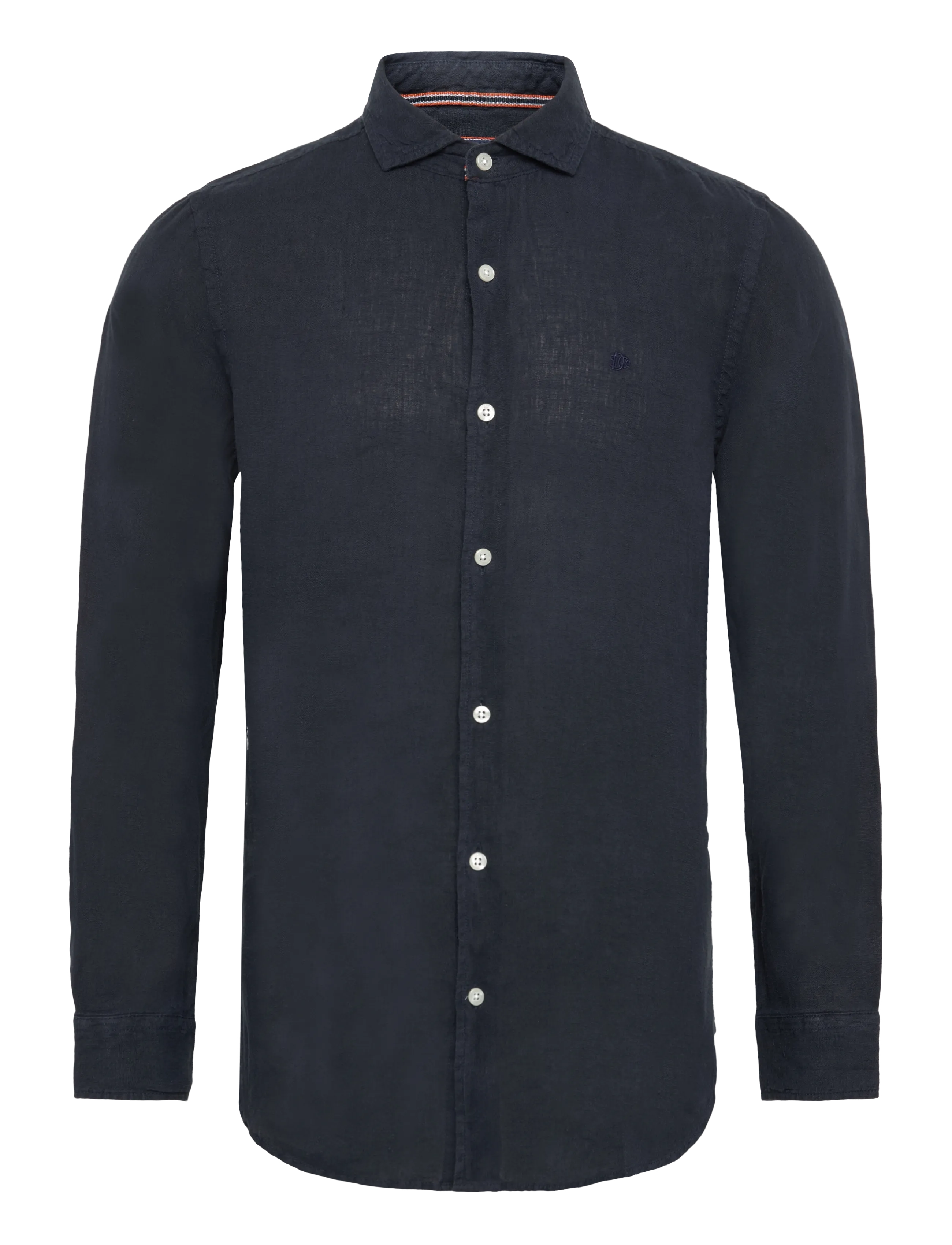 Superdry - SD EMB VACATION LS LINEN SHIRT - linased särgid - super dark navy - 1