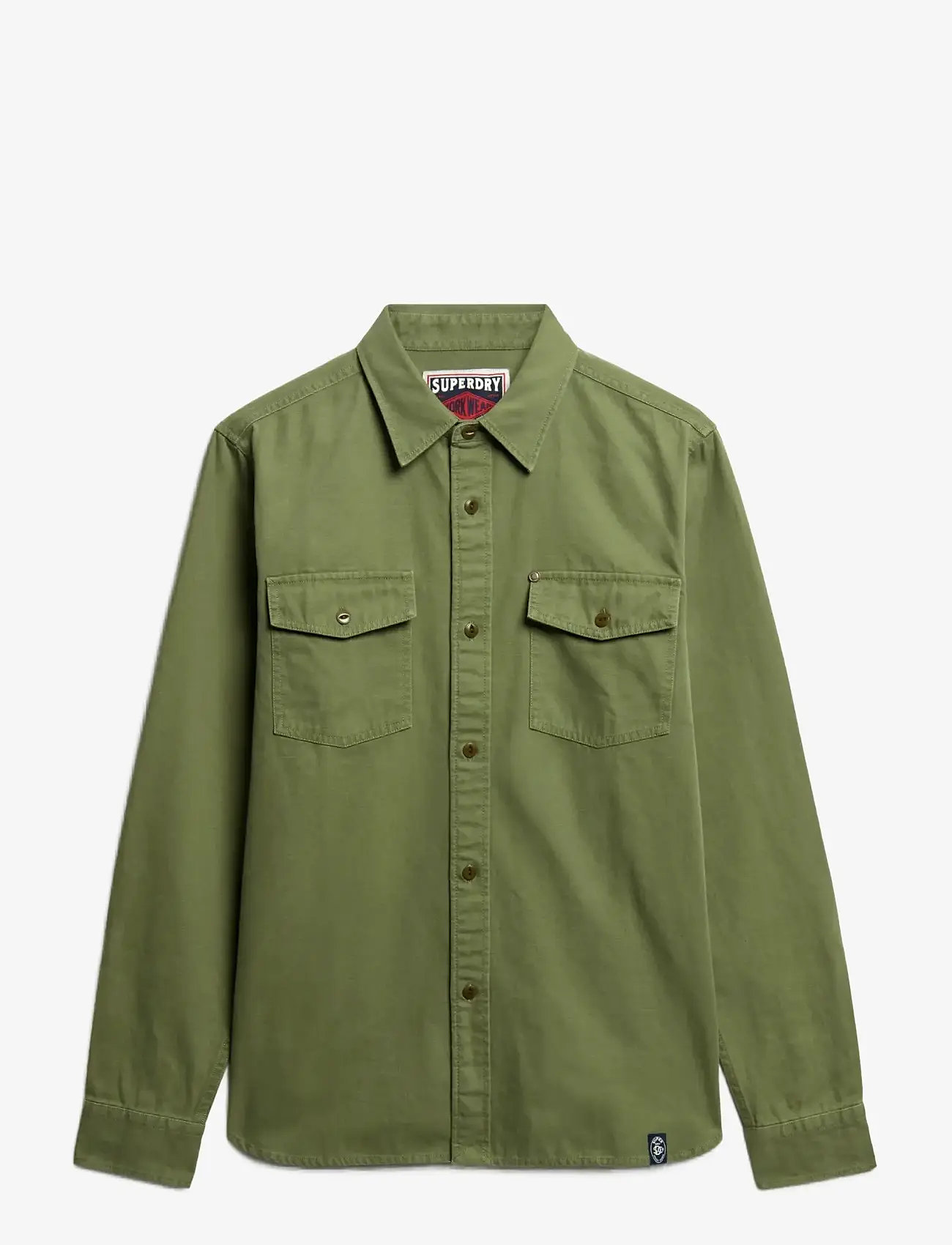 Superdry - MERCHANT FRONTIER SHIRT - herbstliche kleidung - olive khaki - 0