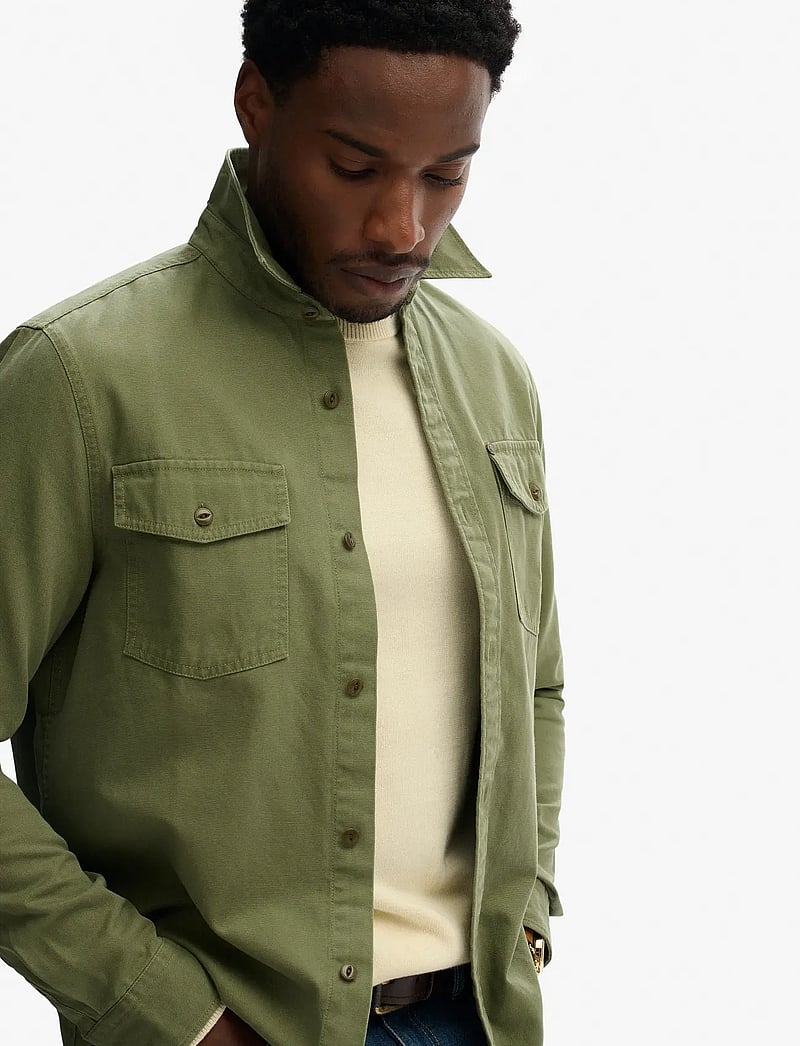 Superdry - MERCHANT FRONTIER SHIRT - casual skjorter - olive khaki - 3