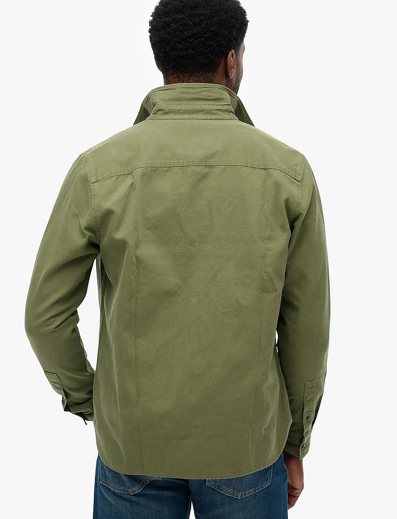 Superdry - MERCHANT FRONTIER SHIRT - casual skjorter - olive khaki - 4