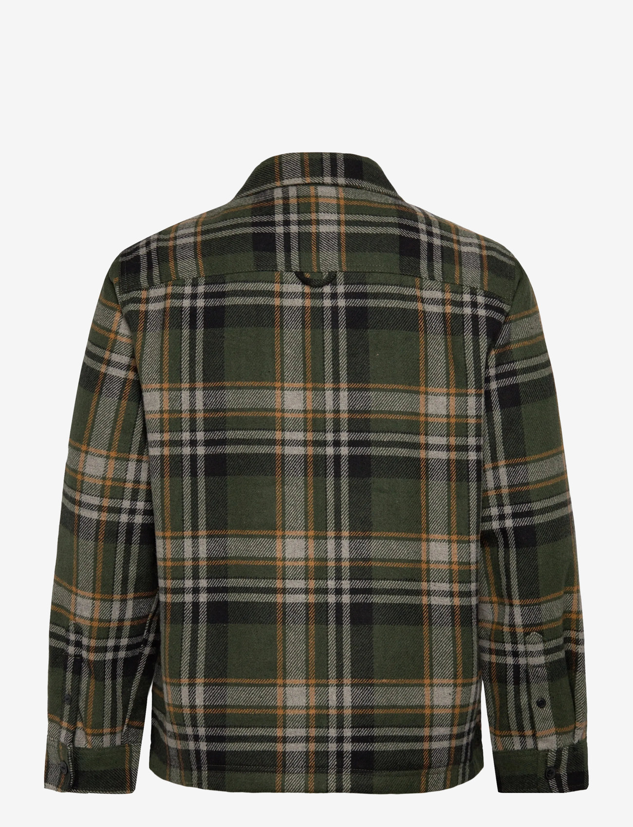 Superdry - WOOL MILLER ZIP OVERSHIRT - kolleksjoner - buckshot check olive - 2