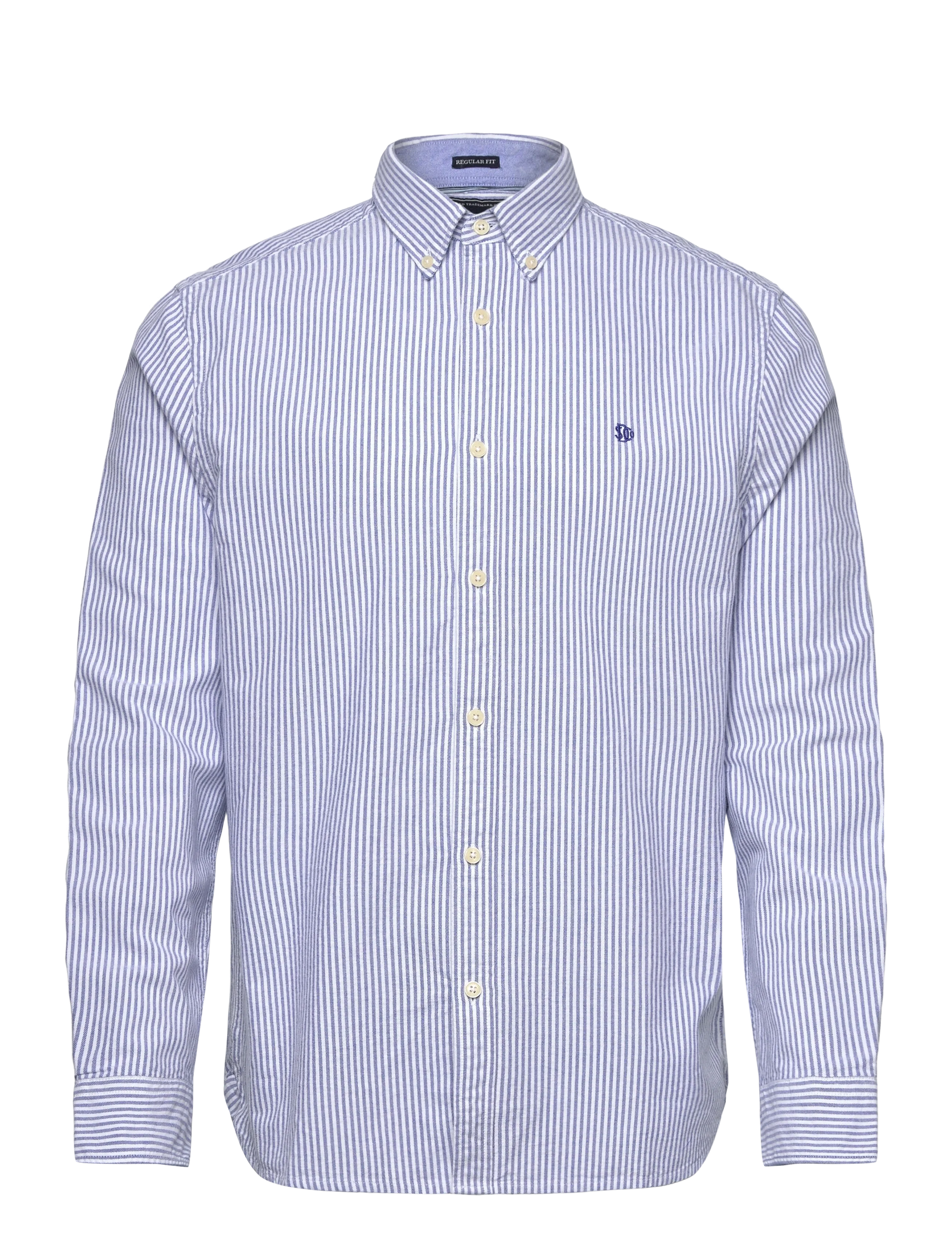Superdry PREPPY OXFORD L/S SHIRT - Särgid - AZURE BLUE CHALK STRIPE / blue